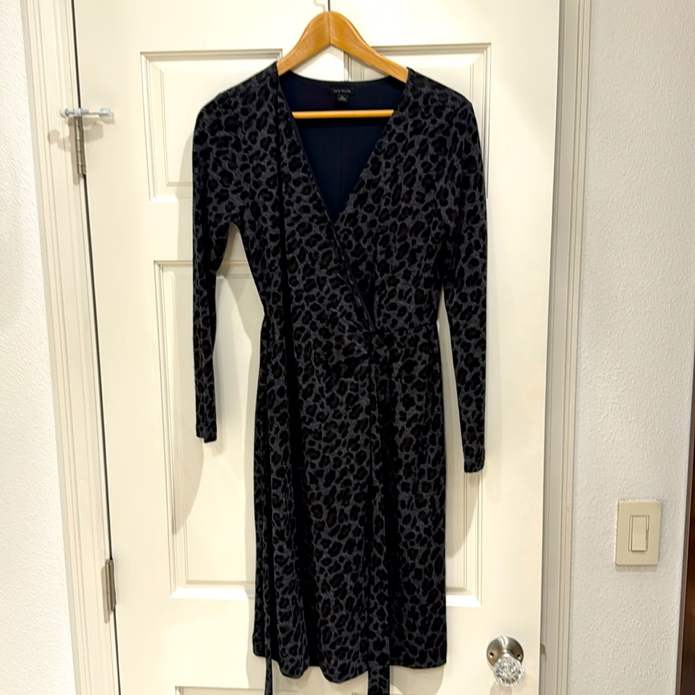 Ann Taylor Cheetah Print Wrap Dress